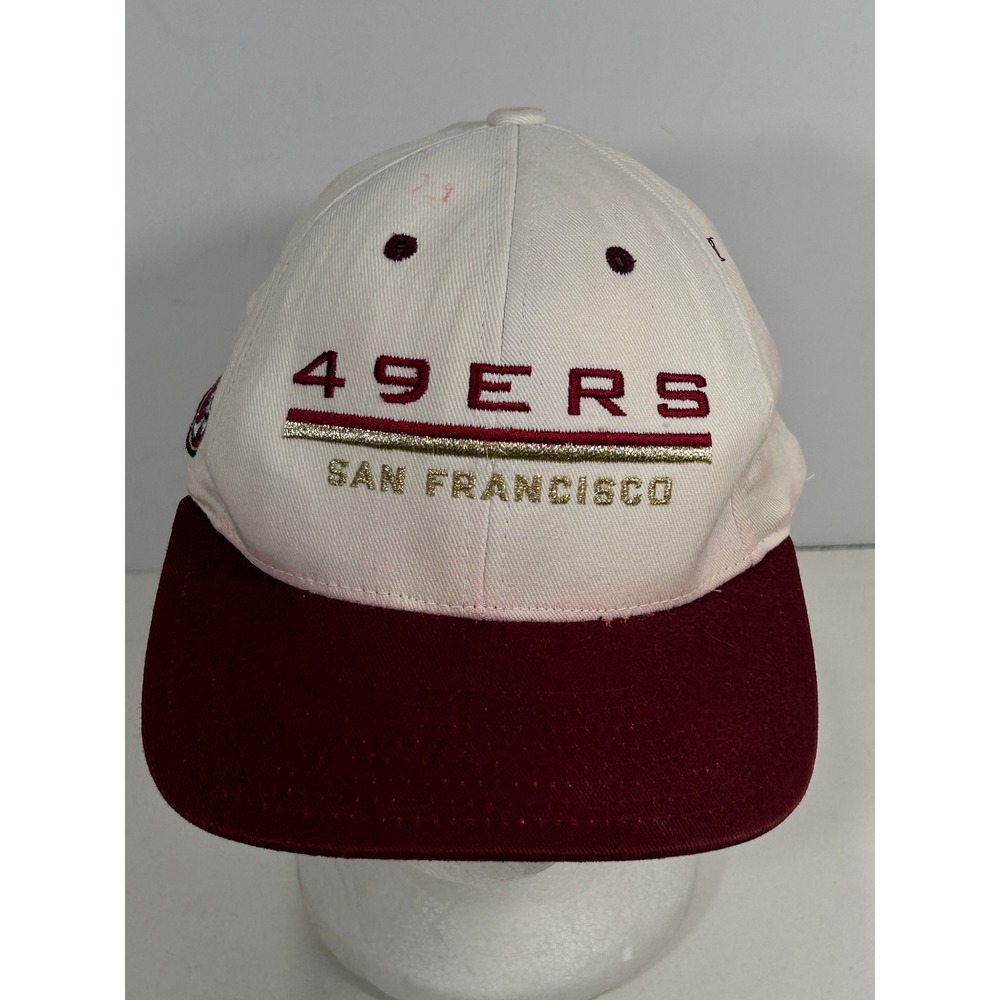 Vintage San Francisco 49ers Hat Pro Line Snapback White Burgundy NFL Cap